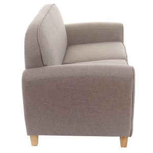 Sofá de 2 plazas ARTIS, elegante diseño y gran acolchado, piel negro