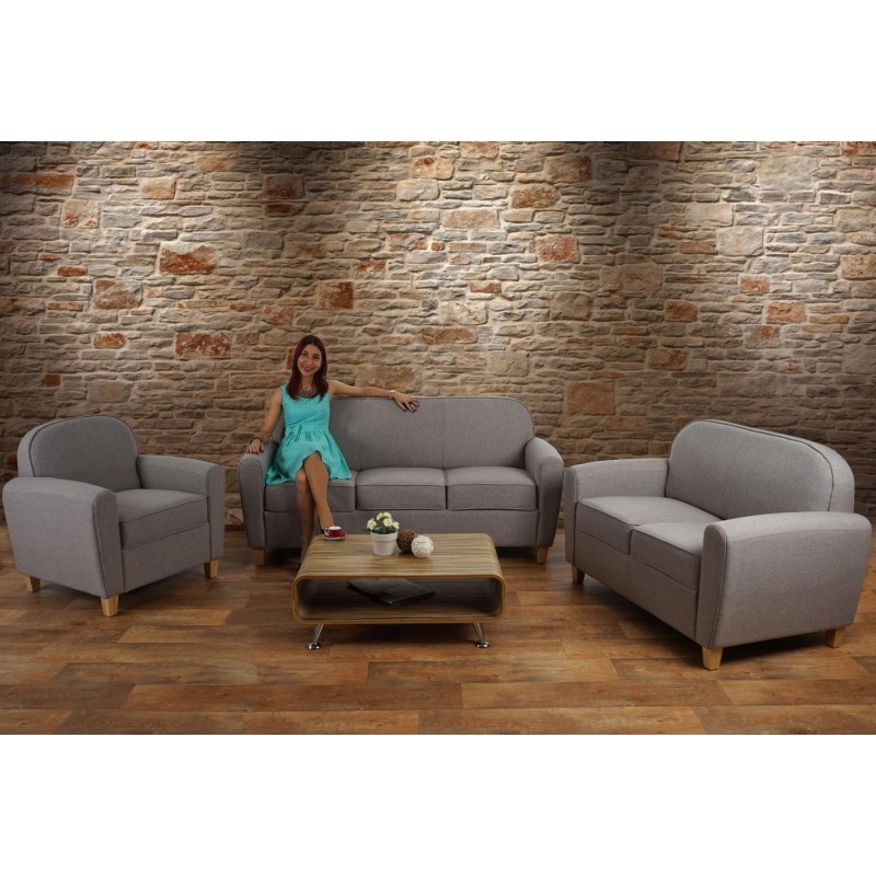 Sofá de 2 plazas ARTIS, elegante diseño y gran acolchado, piel negro