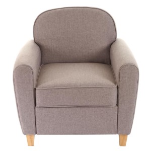 Sofá de 1 plaza ARTIS, elegante diseño y gran acolchado, piel negro