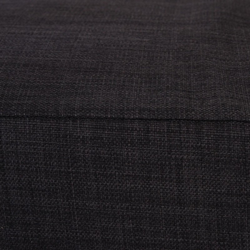 Sofá de 2 plazas INDUS, gran acolchado, tela marrón oscuro