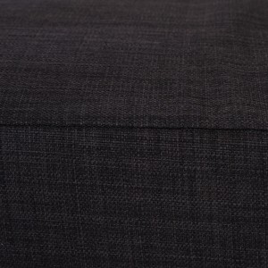 Sofá de 2 plazas INDUS, gran acolchado, tela marrón oscuro