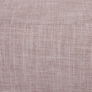 Sofá de 1 plaza INDUS, gran acolchado, tela marrón oscuro