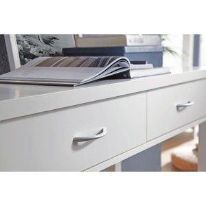 Mesa de Escritorio BERKLEY, dos amplios cajones, color blanco