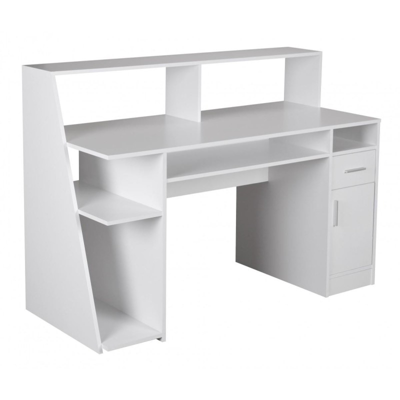 Mesa de Ordenador VIRGINIA, amplio espacio en blanco