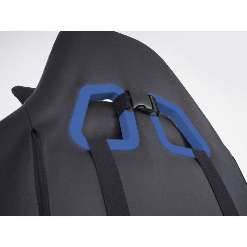 Sillon Gaming DRIVER, Impresionante diseño deportivo, con cojines, en negro y blanco