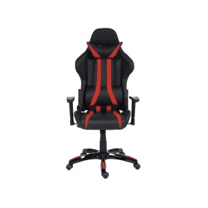 Sillon Gaming DRIVER, Impresionante diseño deportivo, con cojines, en negro y blanco