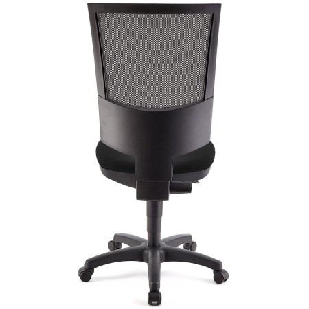 Silla de oficina PANDORA SIN BRAZOS, respaldo ajustable, color negro