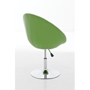 Sillón/taburete estilo Chester con capitoné BELFAST, en verde