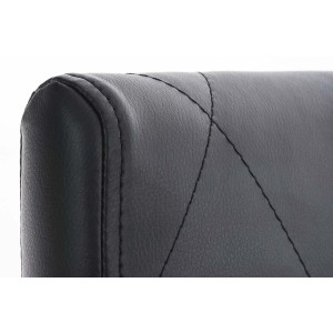 Silla de Confidente GALA, bonito diseño, robusta y resistente, Piel Negra