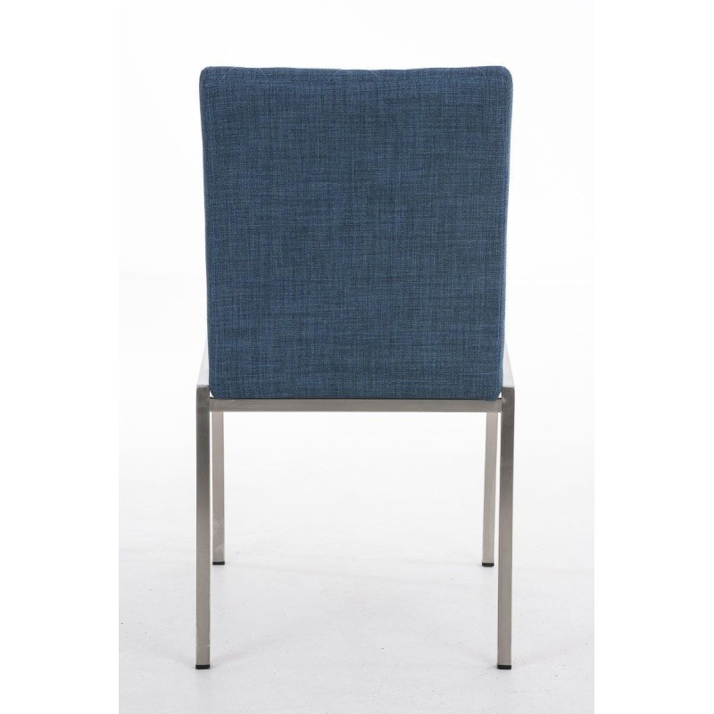 Silla de Confidente GALA TELA, bonito diseño, robusta y resistente, Tela Blanca