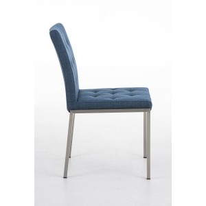 Silla de Confidente GALA TELA, bonito diseño, robusta y resistente, Tela Blanca