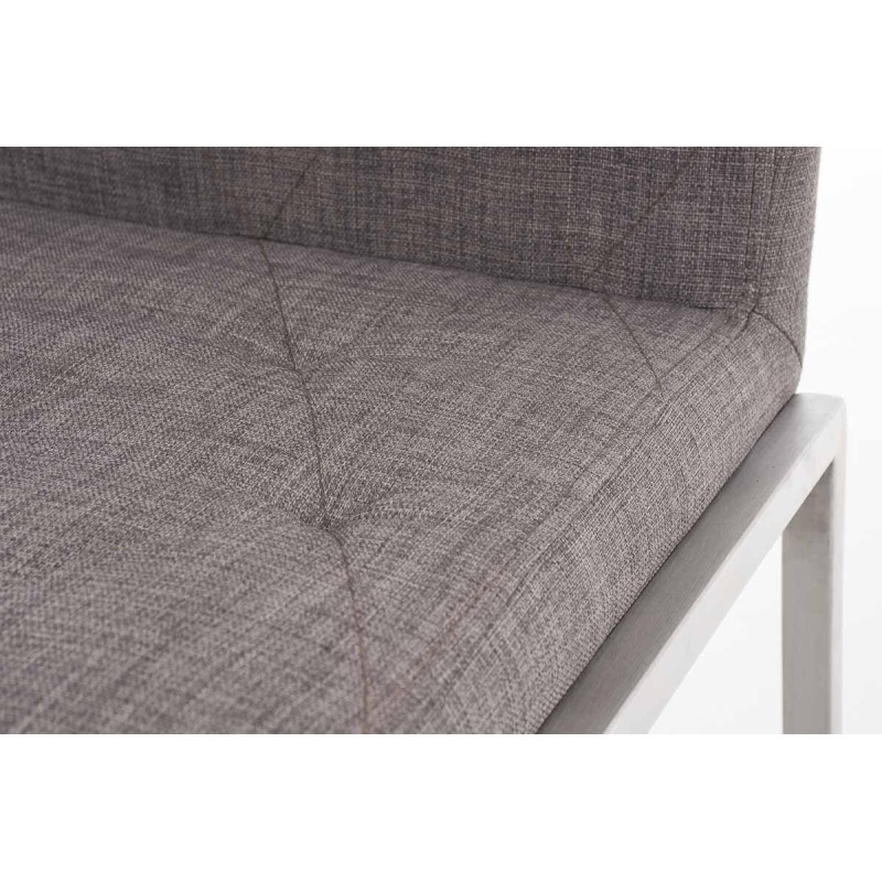 Silla de Confidente GALA TELA, bonito diseño, robusta y resistente, Tela Blanca