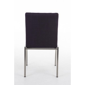 Silla de Confidente GALA TELA, bonito diseño, robusta y resistente, Tela Blanca