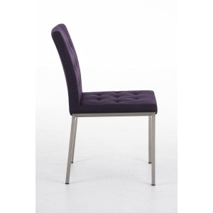 Silla de Confidente GALA TELA, bonito diseño, robusta y resistente, Tela Blanca