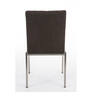 Silla de Confidente GALA TELA, bonito diseño, robusta y resistente, Tela Blanca