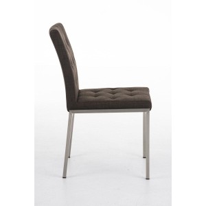 Silla de Confidente GALA TELA, bonito diseño, robusta y resistente, Tela Blanca