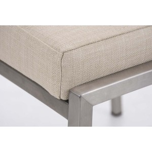 Silla de Confidente GALA TELA, bonito diseño, robusta y resistente, Tela Blanca