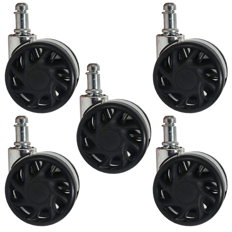 5x Ruedas para suelos Duros 11mm / 60mm ¡ soportan hasta 120kgs!