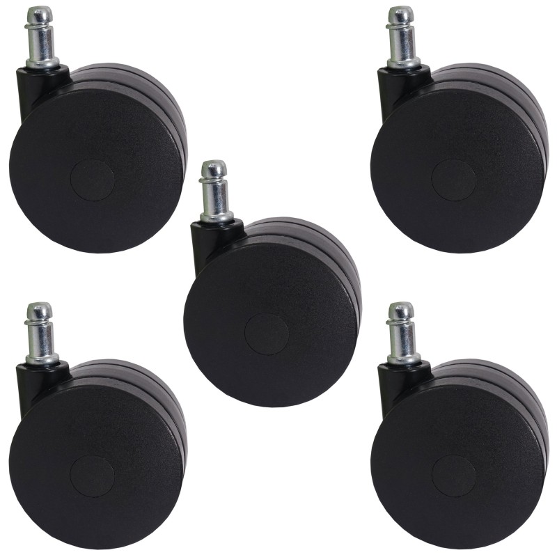 5x Ruedas para suelos Duros 11mm / 70mm ¡ soportan hasta 150kgs!