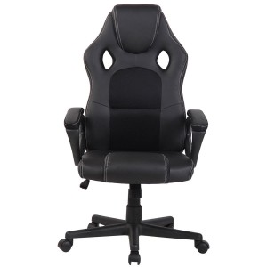 Silla gaming MONTMELO, diseño deportivo, color negro