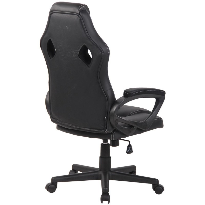 Silla gaming MONTMELO, diseño deportivo, color negro
