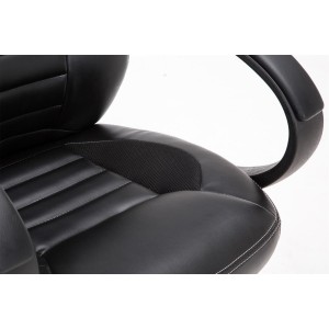 Silla gaming ASCARI, diseño deportivo, color negro