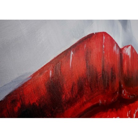 Cuadro LABIOS 85x120x3,5, pintado a mano al óleo 2