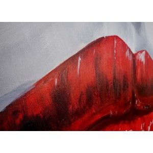 Cuadro LABIOS 85x120x3,5, pintado a mano al óleo