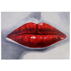 Cuadro LABIOS 85x120x3,5, pintado a mano al óleo