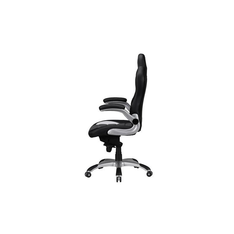 Silla Gaming NORIS de diseño deportivo, gran acolchado y para uso profesional de 8 horas, en negro