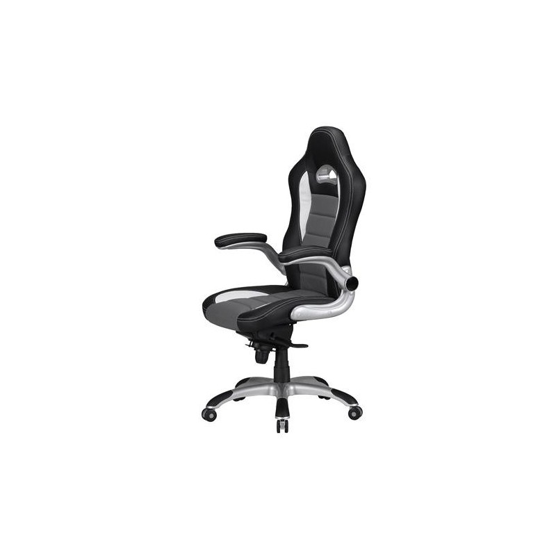 Silla Gaming NORIS de diseño deportivo, gran acolchado y para uso profesional de 8 horas, en negro