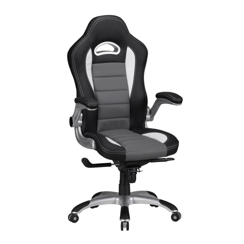 Silla Gaming NORIS de diseño deportivo, gran acolchado y para uso profesional de 8 horas, en negro