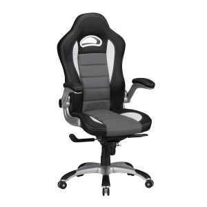Silla Gaming NORIS de diseño deportivo, gran acolchado y para uso profesional de 8 horas, en negro