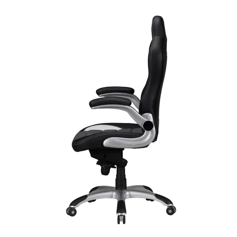 Silla Gaming NORIS de diseño deportivo, gran acolchado y para uso profesional de 8 horas, en negro