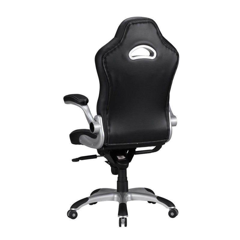 Silla Gaming NORIS de diseño deportivo, gran acolchado y para uso profesional de 8 horas, en negro