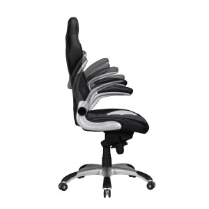 Silla Gaming NORIS de diseño deportivo, gran acolchado y para uso profesional de 8 horas, en negro