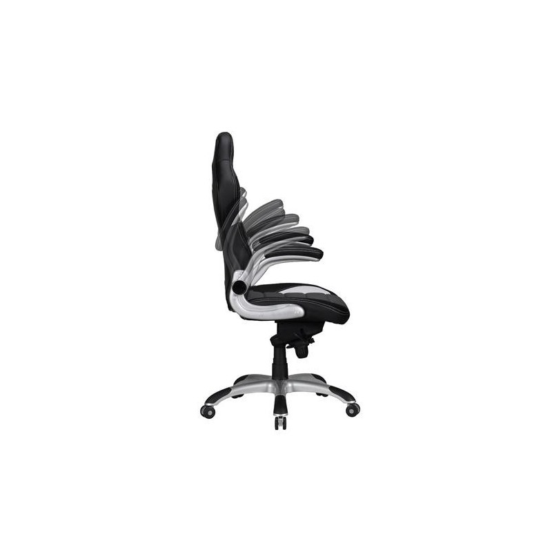 Silla Gaming NORIS de diseño deportivo, gran acolchado y para uso profesional de 8 horas, en negro