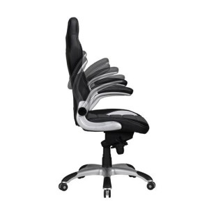Silla Gaming NORIS de diseño deportivo, gran acolchado y para uso profesional de 8 horas, en negro