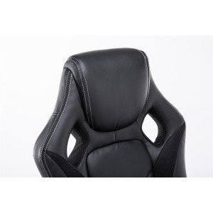 Silla gaming JARAMA, diseño deportivo, color negro