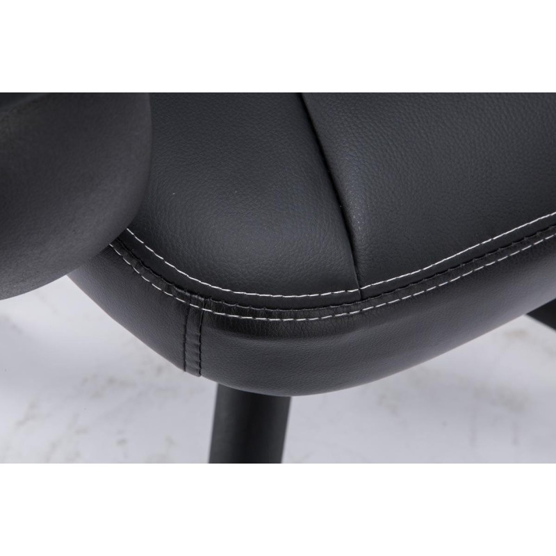 Silla gaming JARAMA, diseño deportivo, color negro