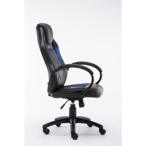 Silla gaming JARAMA, diseño deportivo, color negro