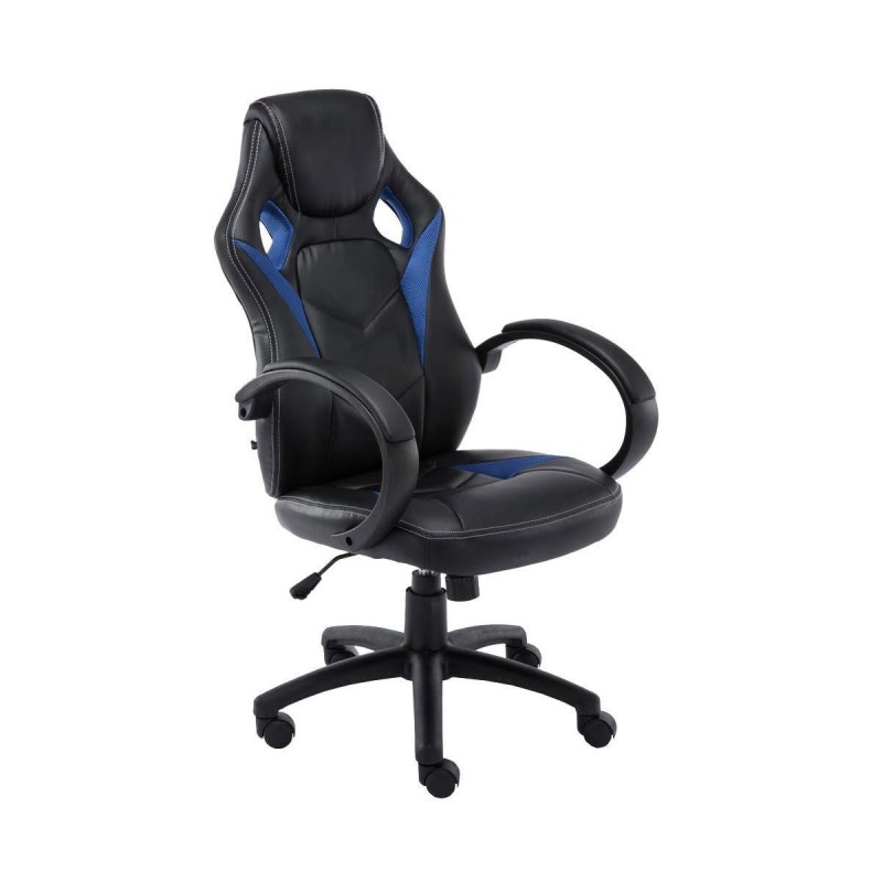 Silla gaming JARAMA, diseño deportivo, color negro