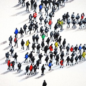 Cuadro MARILYN 100x100x3,5, pintado a mano al óleo