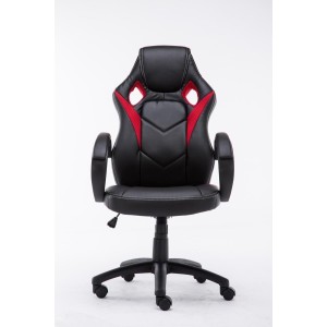 Silla gaming JARAMA, diseño deportivo, color negro