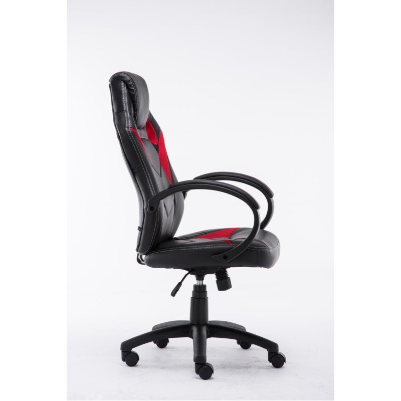 Silla gaming JARAMA, diseño deportivo, color negro