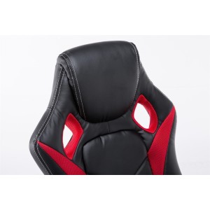 Silla gaming JARAMA, diseño deportivo, color negro