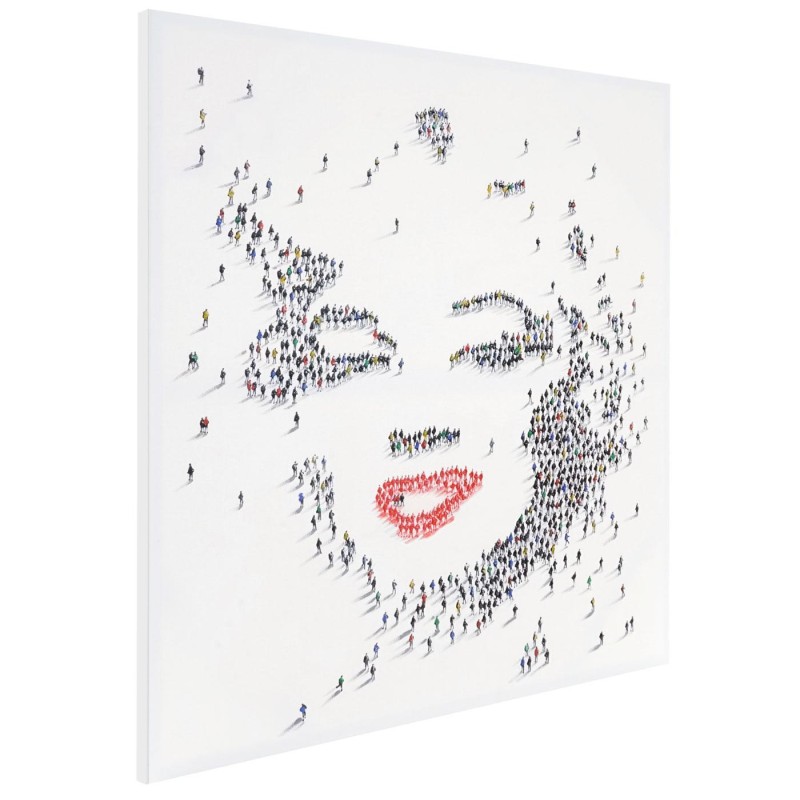Cuadro MARILYN 100x100x3,5, pintado a mano al óleo