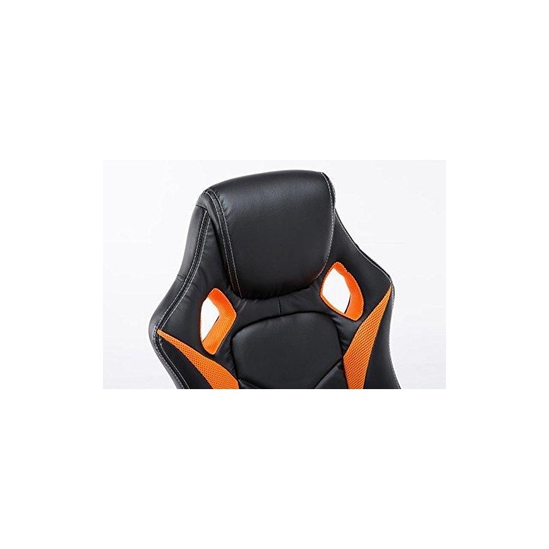 Silla gaming JARAMA, diseño deportivo, color negro