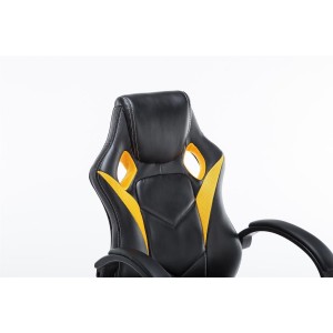 Silla gaming JARAMA, diseño deportivo, color negro
