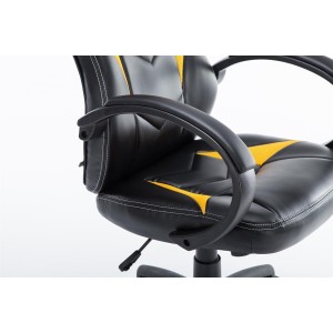 Silla gaming JARAMA, diseño deportivo, color negro